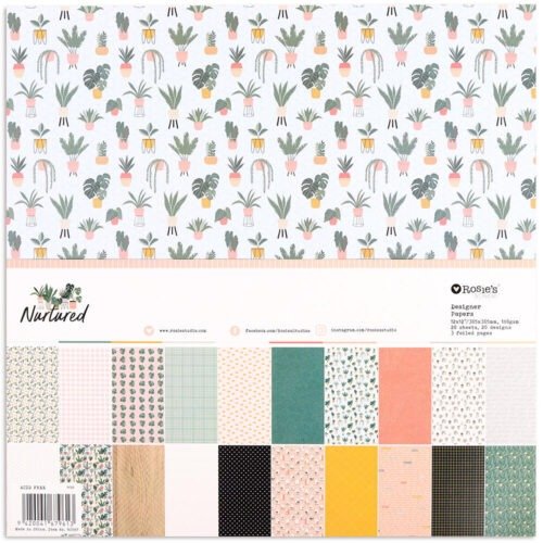 Rosie’s Studio – Nurtured – 12×12 Designer Paper Pack (20 Bogen)