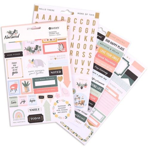 Rosie’s Studio – Nurtured – Cardstock Sticker Pack (4 Bögen)