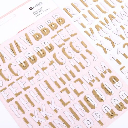 Rosie’s Studio – Nurtured – Chipboard Alphabet (2 Bögen)