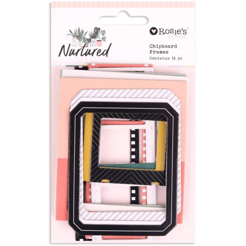 Rosie’s Studio – Nurtured – Chipboard Frames (12er-Pack)