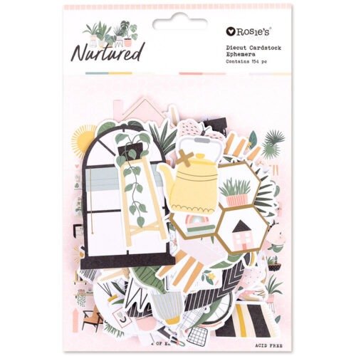 Rosie’s Studio – Nurtured – Diecut Cardstock Ephemera (154 Stück)