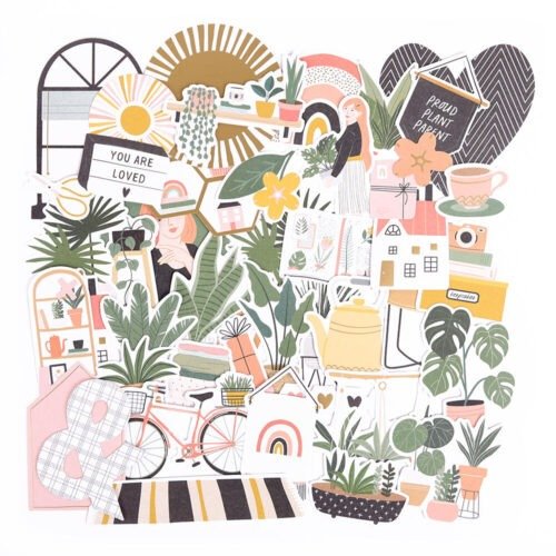 Rosie’s Studio – Nurtured – Diecut Cardstock Ephemera (154 Stück)